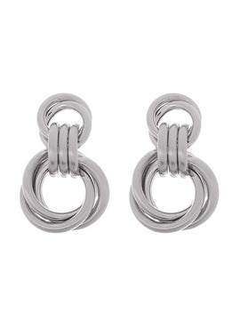 Knotty Satin Plated Earrings