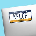 Kelce License Plate Sticker
