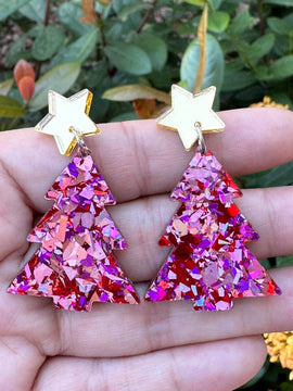 Confetti Tree Earrings