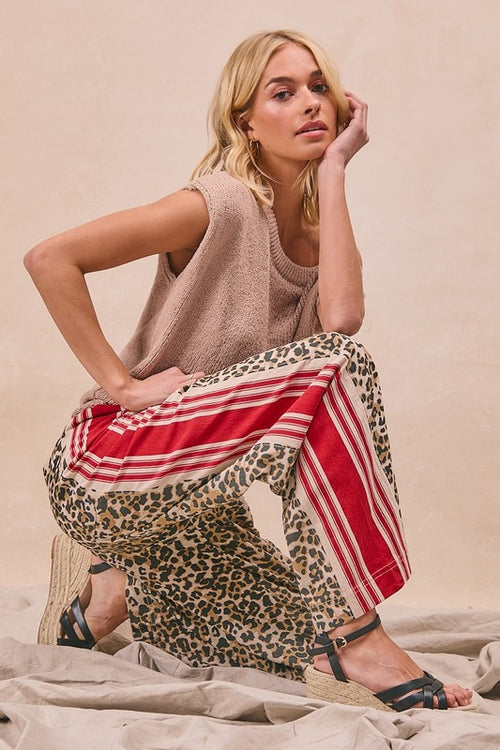 Crimson Leopard Pants