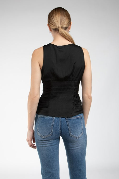 Olivia Ruched Sleeveless Top