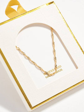 Twizzle 18K Gold Filled Chain Necklace