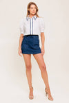Braidy Denim Skorts
