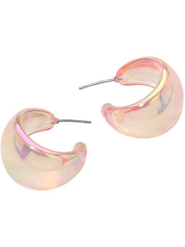 Chrissy Iridescent Hoop Earrings