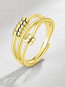 Three-Ring Adjustable Spinner Ring