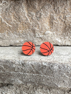 Basketball Stud Earrings