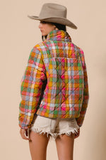 Jocelyn Plaid Quilted Jacket