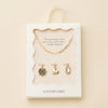 Hepburn Charm Necklace with Gemstone Pendant