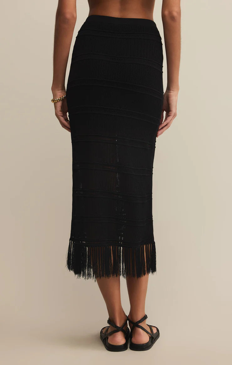 Flynn Crochet Midi Skirt