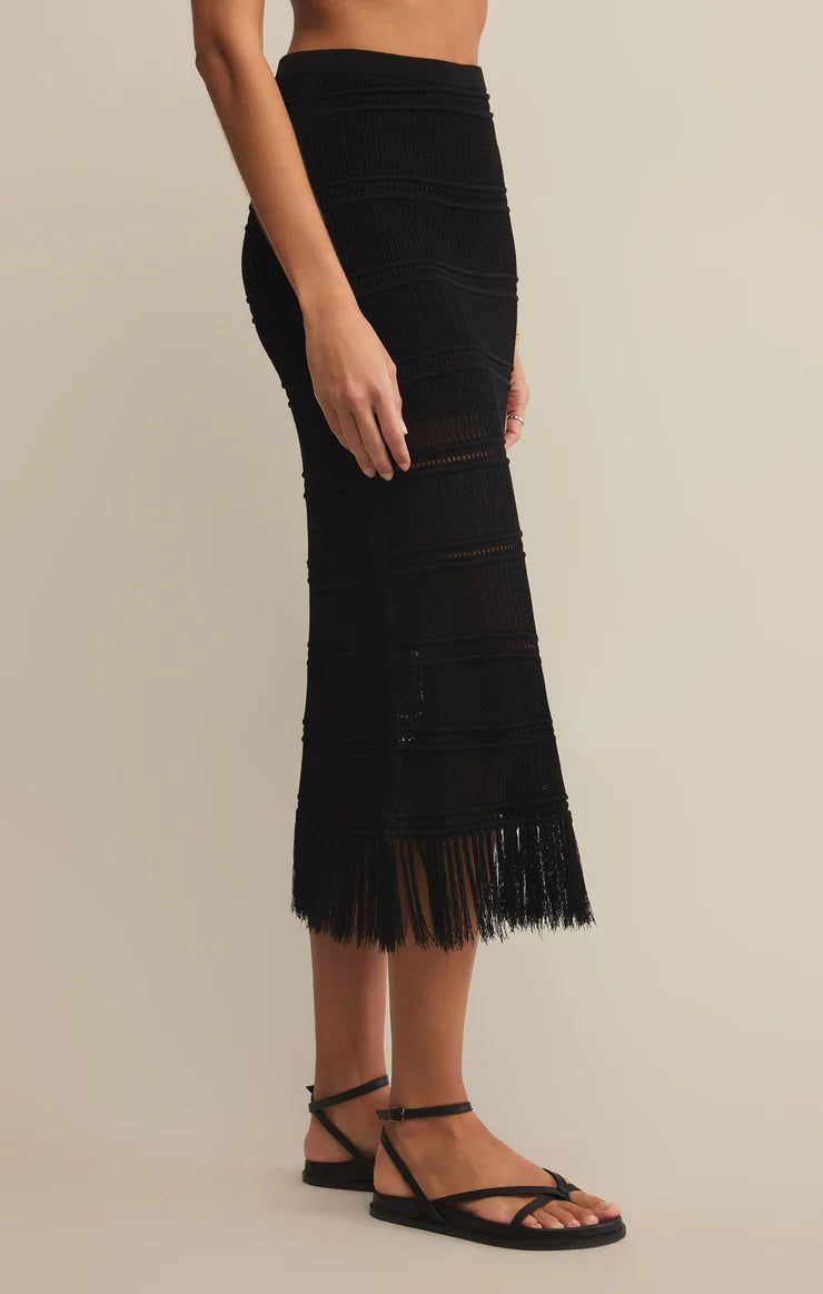 Flynn Crochet Midi Skirt