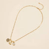Hepburn Charm Necklace with Gemstone Pendant