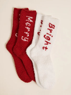 Merry & Bright Sock Pack of 2