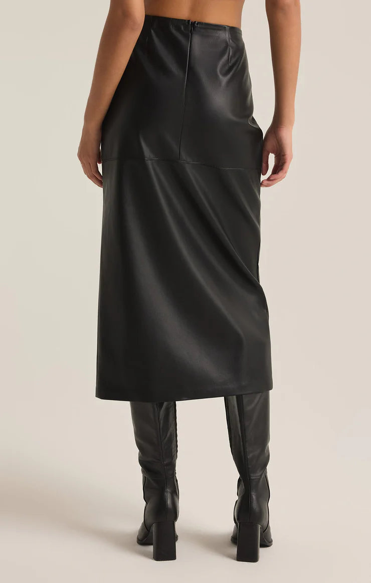 Metropolitan Leather Skirt