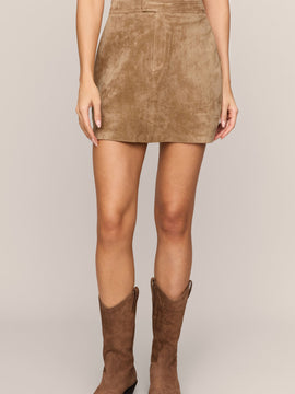 Perri Suede Mini Skirt