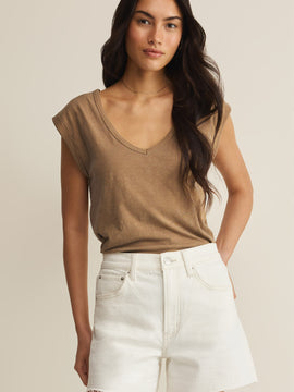 Per Diem V Neck Top