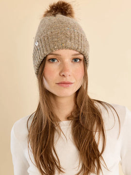 Celia Sequin Pom Hat