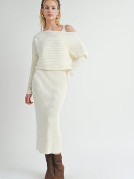 Gabi Ribbed Knit Dress