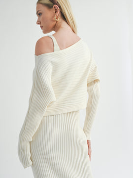 Gabi Ribbed Knit Dress