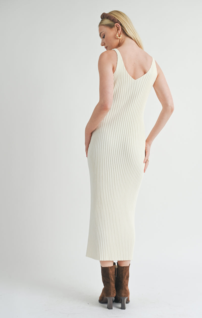 Gabi Ribbed Knit Dress