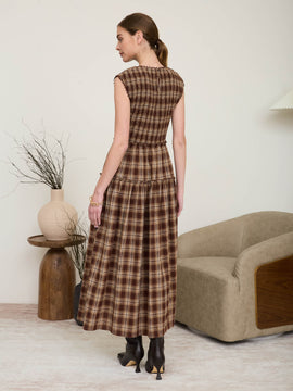Lylah Plaid Dress
