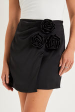 Rosetta Faux-Wrap Mini Skirt