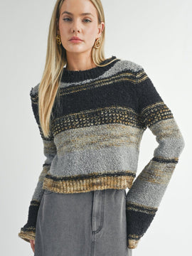 Millie Mixed Yarn Sweater