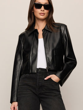 Ainsley Faux Leather Jacket