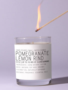 Just Beeswax Pomegranate & Lemon Rind Candle