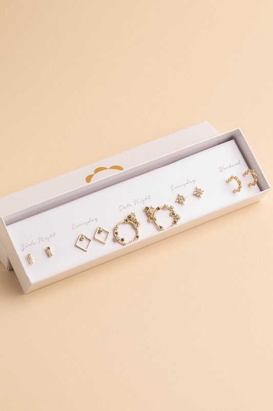 Lock Key Earrings Set – Aria Apparels
