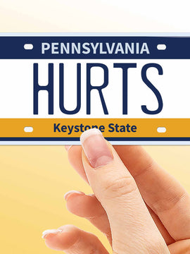 Hurts License Plate Sticker