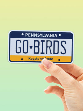 Go Birds Philadelphia Eagles Sticker - PA Plate