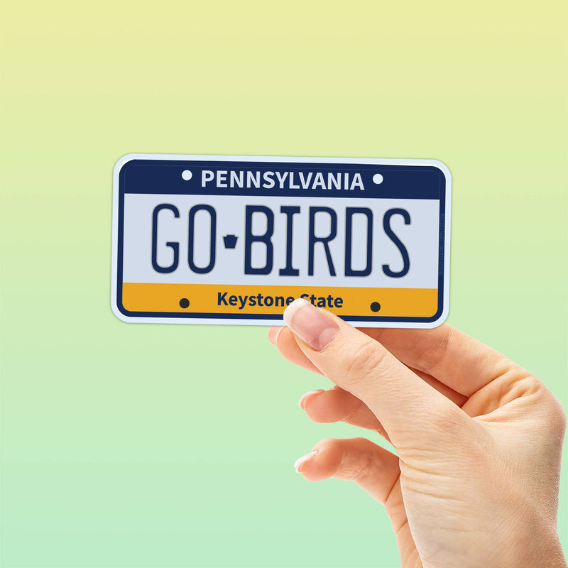 Go Birds Philadelphia Eagles Sticker - PA Plate